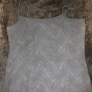 Gray fine lace top. Perfect for summer!